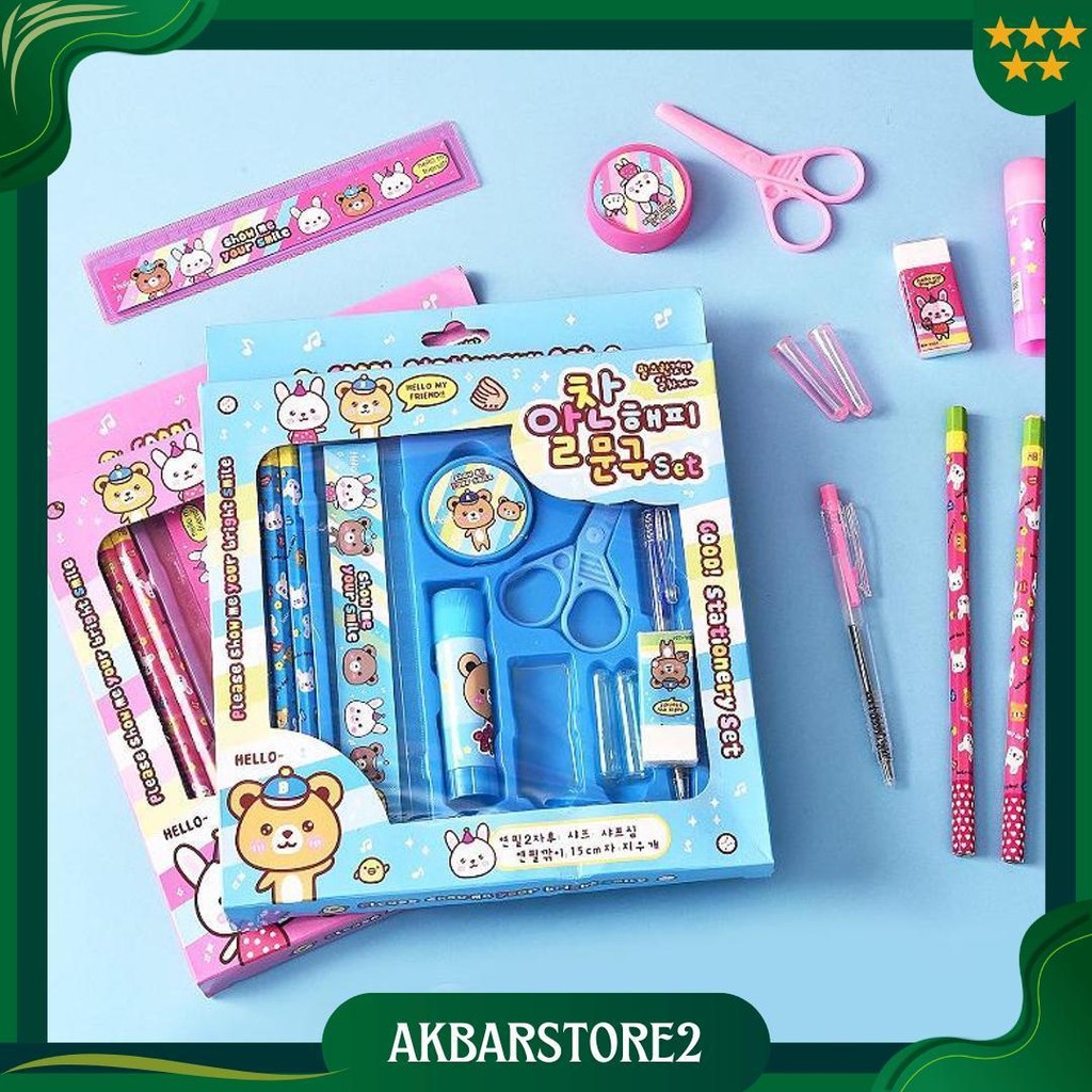 

Wakakids Set Alat Tulis Anak Karakter Paket Lengkap 10In1 Stationary Sekolah Venhs Best Seller