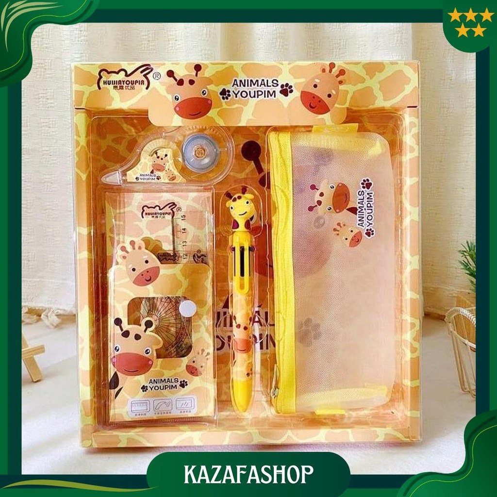 

[Jno](Ktps.4)Study Set Stationery Set Alat Tulis Sekolah Anak Set Atk Motif Ori