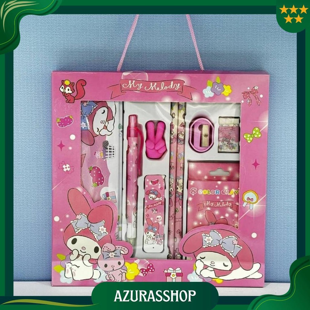 

Kp183 - Kotak Pensil Anak Set 7 In 1 Stationary Anak Sekolah Sanrio Alat Tulis Set Kotak Pensil Karakter KuromiMurahLucu Ori