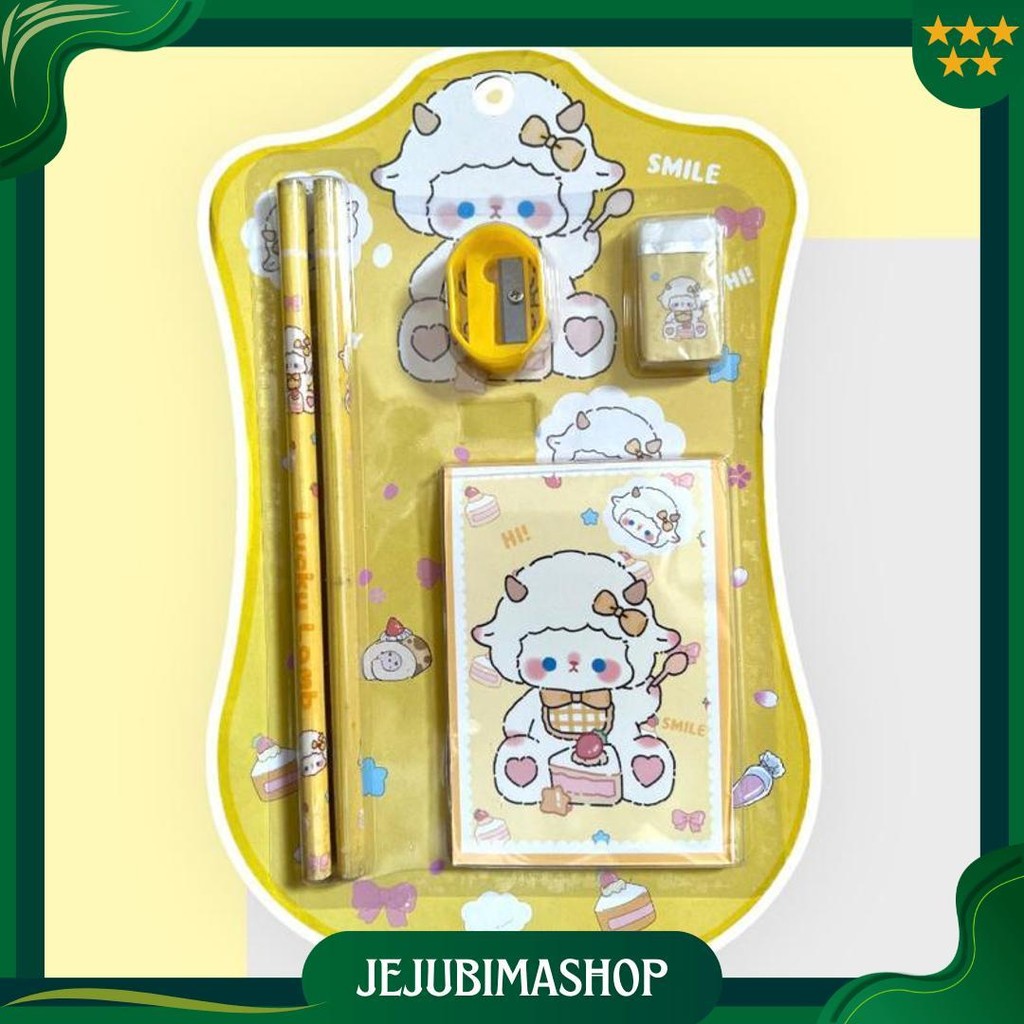 

Castle 5 In 1 Set Stationery Anak Sekolah Paket Alat Tulis Pensil Buku Rautan Serutan Souvenir Hampers Goodie Bag Birthday Hadiah Lomba Gratis Ongkir