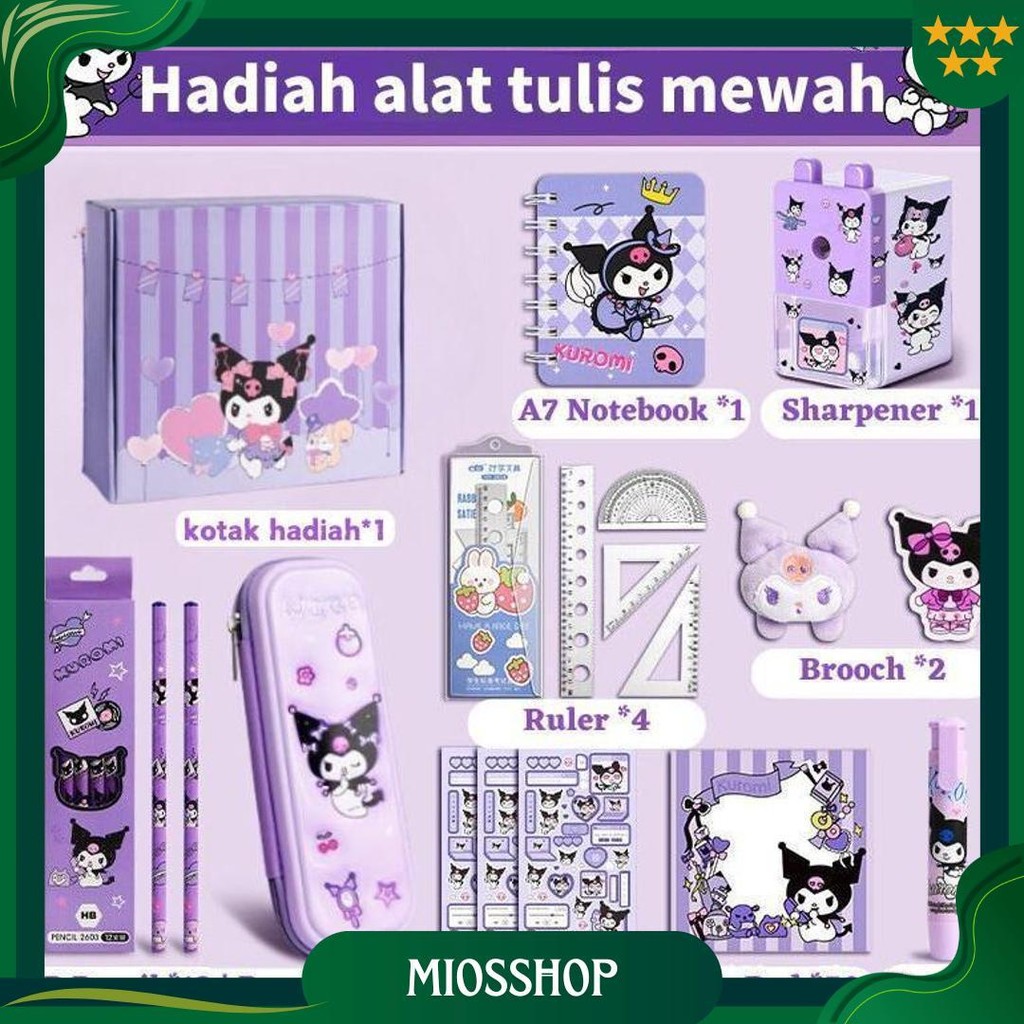 

Local Delivery Kuromi Kotak Hadiah Mewah Alat Tulis Set /Set Stationery Untuk Hadiah Anak Sekolah Kuromi/Kotak Pensil Anak Set/Untuk Hadiah Anak Sekolah Kuromi Ori