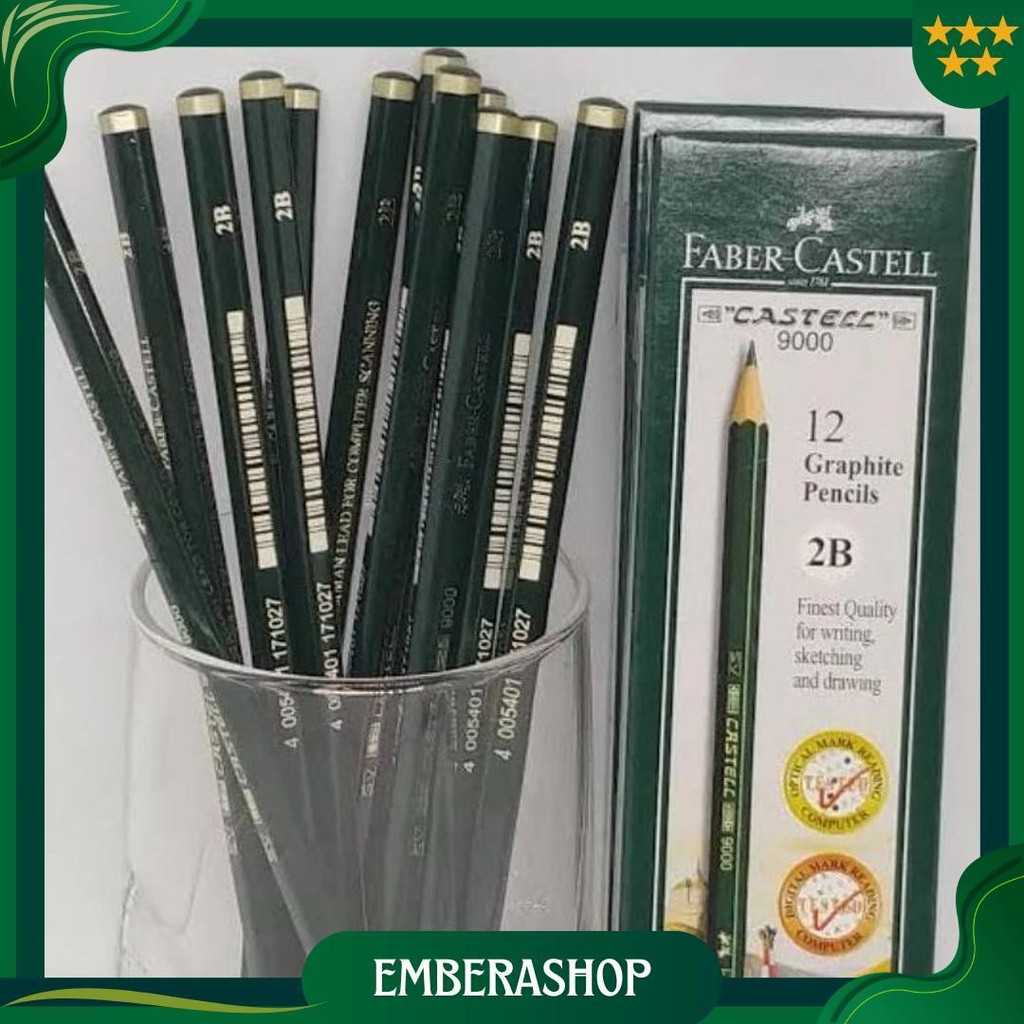 

Pensil 2B Faber Castell ( 1 Pack Isi 12 Pensil ) Gratis Ongkir