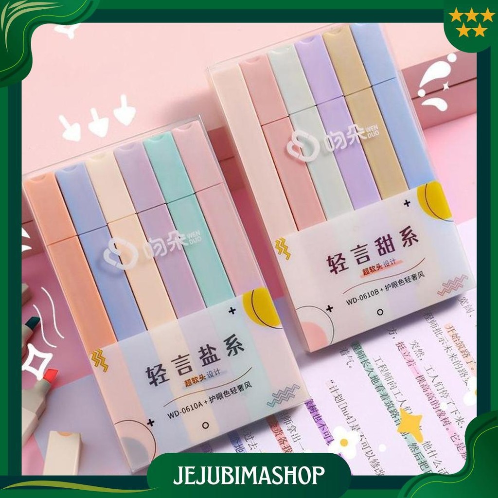 

Stabilo /Stabillo Warna/Stabilo Isi 6 Warna Pastel/Tint Marker Highlighter 1 Set Isi 6 Ori