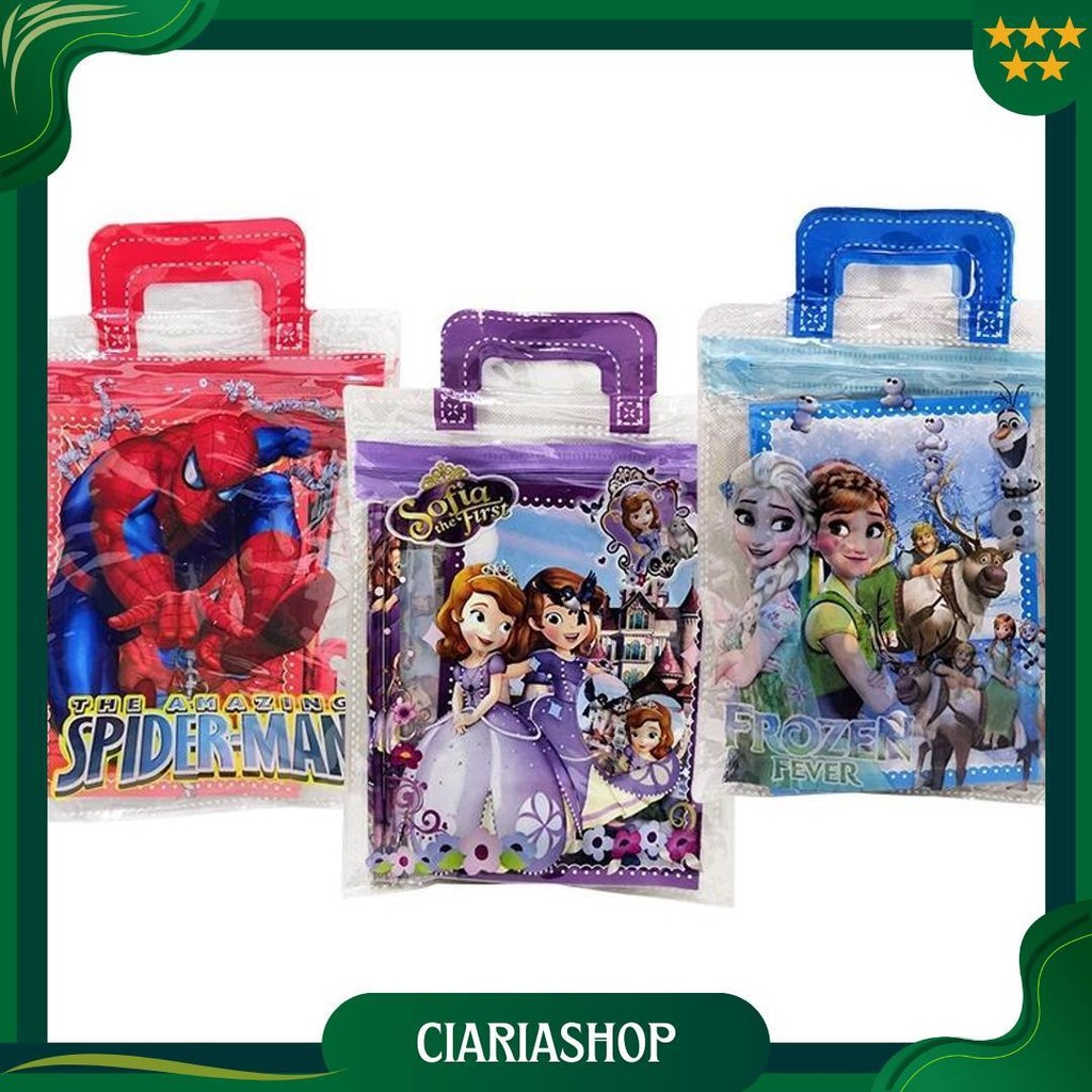 

Osm Jkt S6149 Set Alat Tulis 6 In 1 / Stationery Set Motif Karakter / Hampers Souvenir Birthday Anak / Set Mini Pouch Bag Karakter Sale