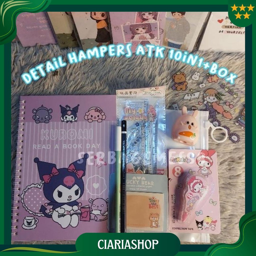 

Serbagemes88 - Paket Alat Tulis 10 In 1 Sanrio Lengkap / Hampers Kado Gift / Stationery Set Fancy / Alat Tulis Set / Stationery Set Fancy / Pulpen Dan Buku / Souvenir Hadiah / Hadiah Lucu Alat Sekolah Promo 4.4