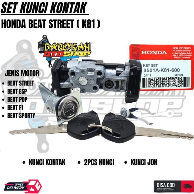 Original Kunci Kontak Beat Street,Beat Esp,Beat Sporty,Beat F1 Stater Halus Beat Pop 2017-2018