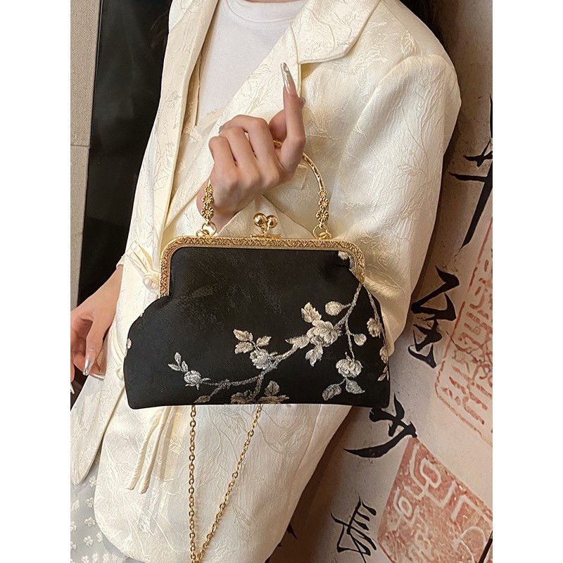New Chinese Style Bag Women's New Shell Bag Ethnic Style Chain Shoulder Messenger Bag