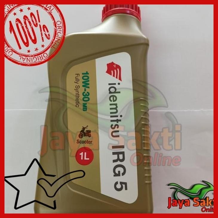 [JSO] IDEMITSU MATIC IRG5 10W-30 FULLY SYNTHETIC 1 LITER ASLI IDEMITSU