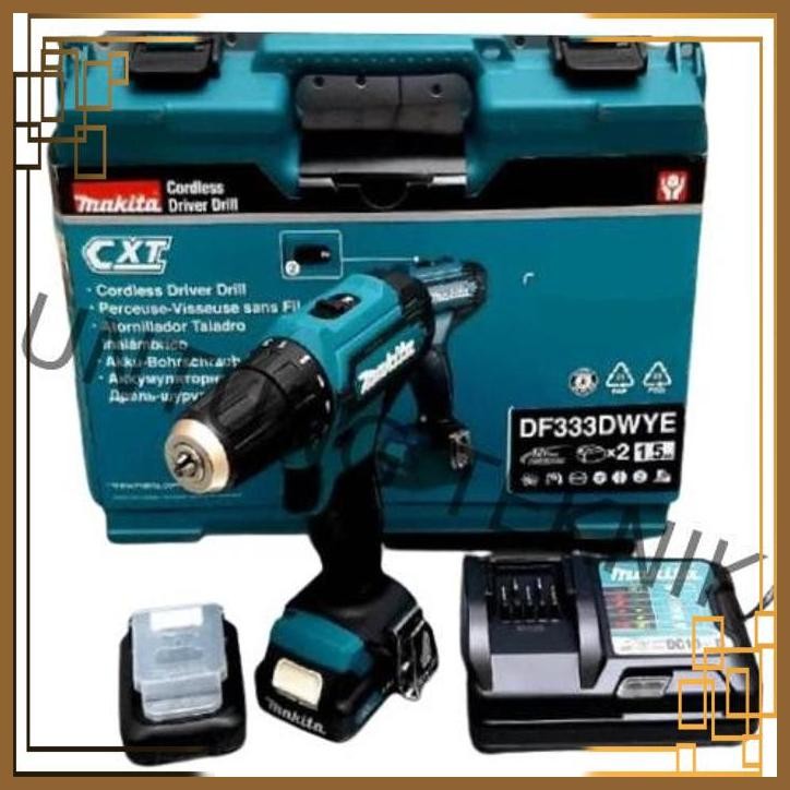 [UGT] MESIN BOR CORDLESS 12 VOLT MAKITA DF 331 DWYE