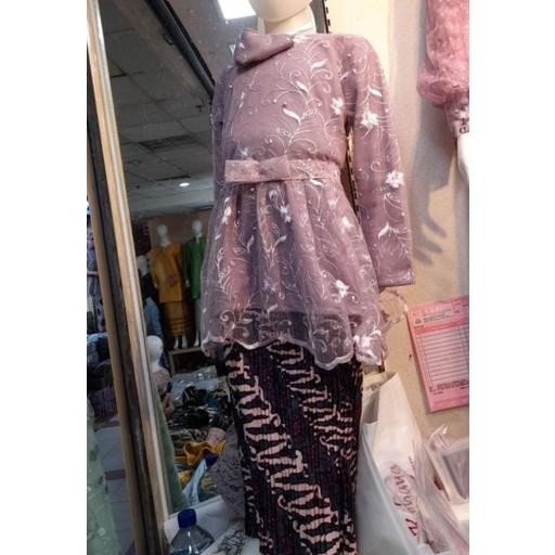 GHJ Set Kebaya Anak / Kebaya Kartini / Kebaya Brokat Anak / Kebaya Muslim TERLARIS