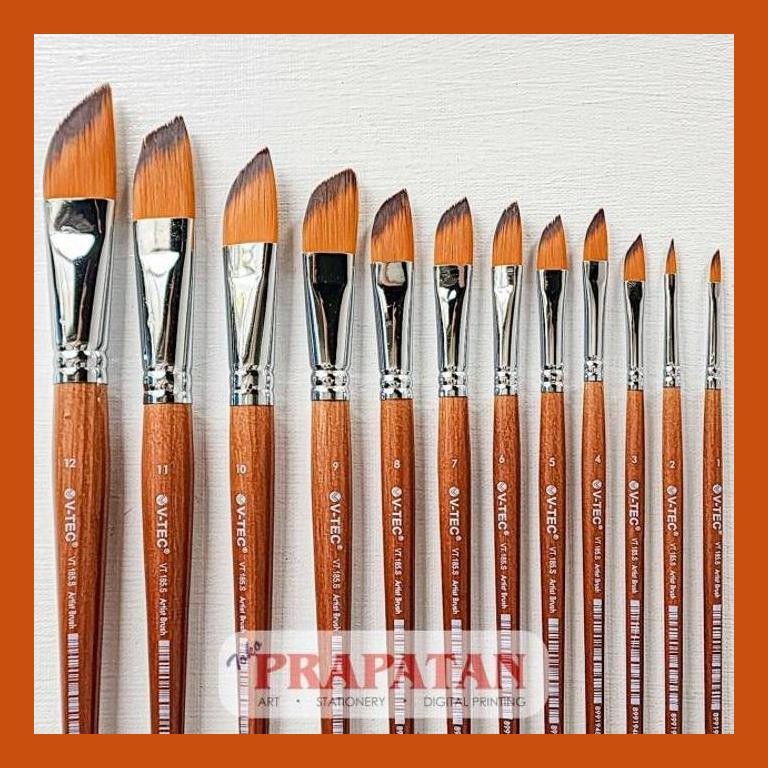 

[ PERALATAN LUKIS / GAMBAR ] KUAS LUKIS V-TEC VT185S DAGGER | V-TEC PAINT BRUSH DAGGER GOOD QUALITY