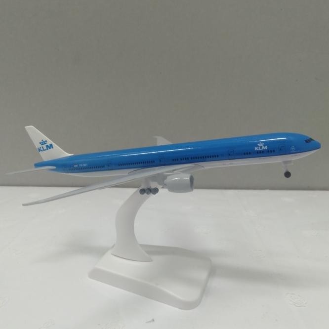 Pesawat Diecast Miniatur Klm Roda