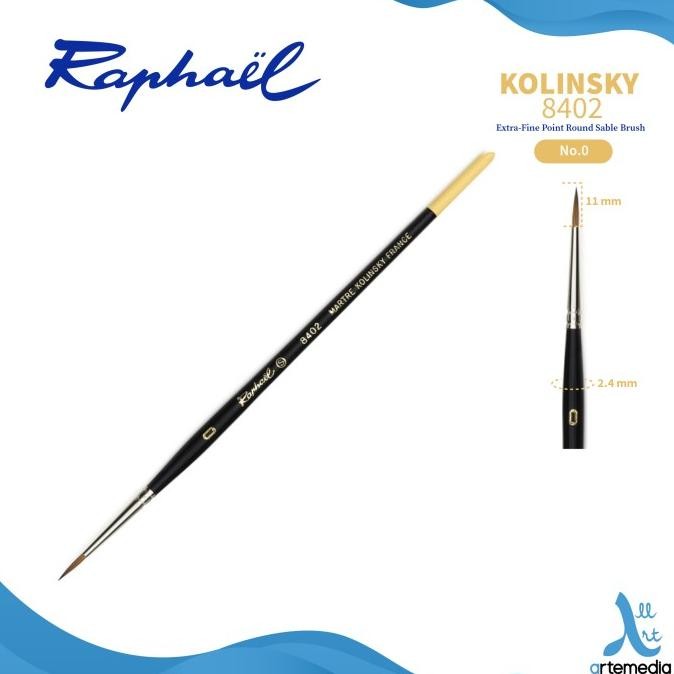 

Kuas Lukis Raphael 8402 Extra Fine Point Round Kolinsky Sable Brush Original Dan Terpercaya
