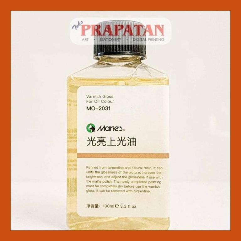 

[ PERALATAN LUKIS / GAMBAR ] MARIES VARNISH GLOSS 100ML MO-2031 / OIL COLOUR VARNISH PACKING AMAN