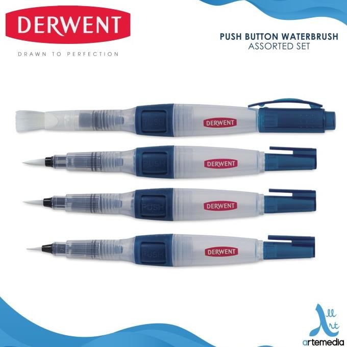 

Kuas Lukis Derwent Push Button Water Brush Assorted Set Original Dan Terpercaya