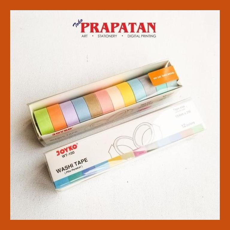 

[ PERALATAN LUKIS / GAMBAR ] JOYKO WASHI TAPE WT-100 15MMX3M COD