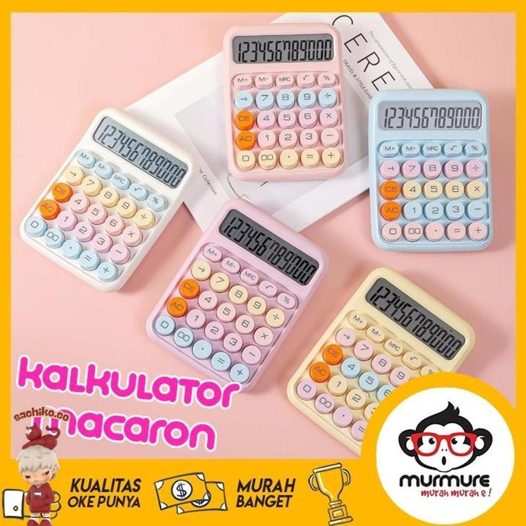 

Murmure | (Free Baterai) Kalkulator Lucu Ala Ins Korea Dopamin Calculator Warna Macaron 12 Digits Display Besar Keyboard Dot Mekanik Tombol Besar Sale