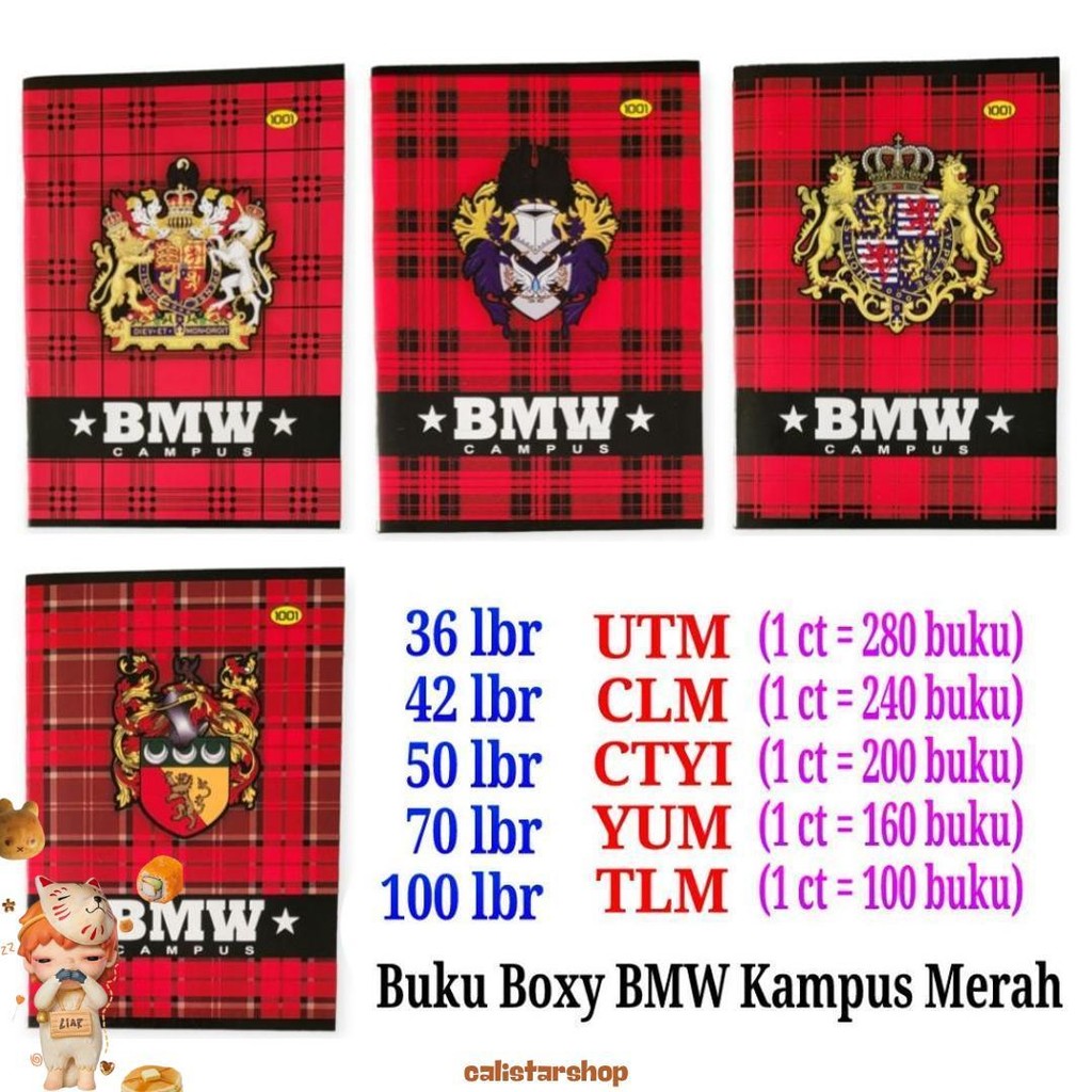 

1Pack = 10Pcs Buku Tulis Panjang Bigboss 50 Dan 70 Lembar Bmw Spl1001 Kilat