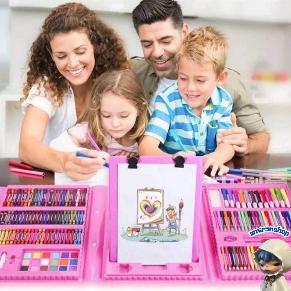 

(Rdm) Crayon 208 & 150 - Crayon Pensil Warna Art Set Pensil Warna Crayon Alat Cat Spidol Paper Krayon Cod