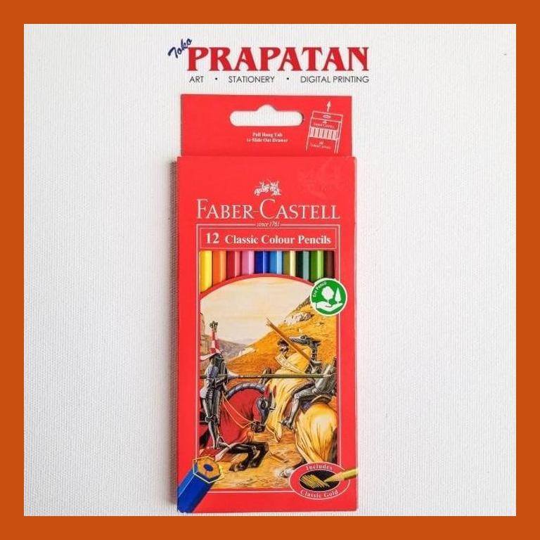 

[ PERALATAN LUKIS / GAMBAR ] PENSIL WARNA FABER CASTELL CLASSIC 12 WARNA SIAP KIRIM