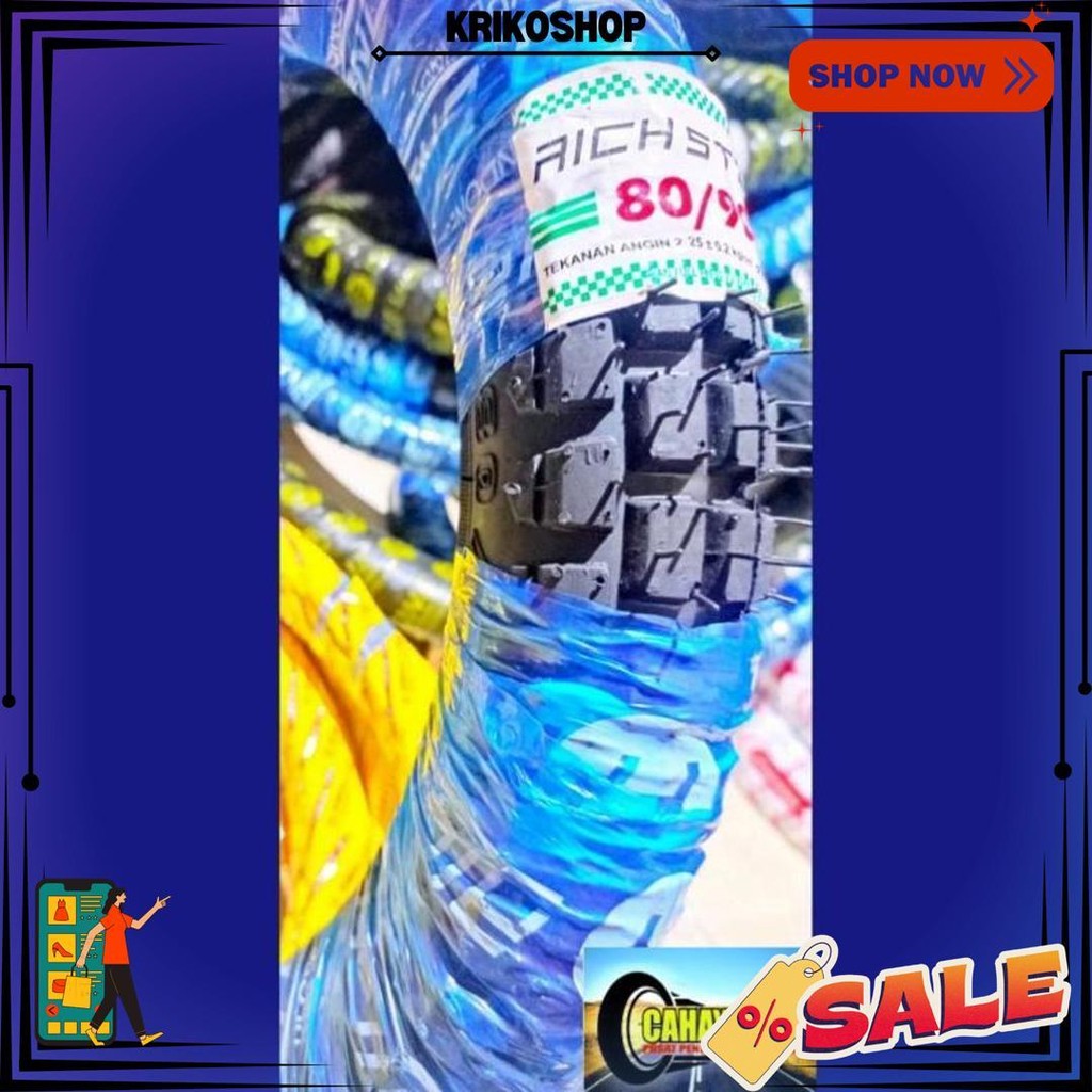 Ban Motor Metic Trail 80/90-14 Ban Metic Ban Trail Ban Cangkul Ban Vario Mio Beat Semi Trail Ban R14