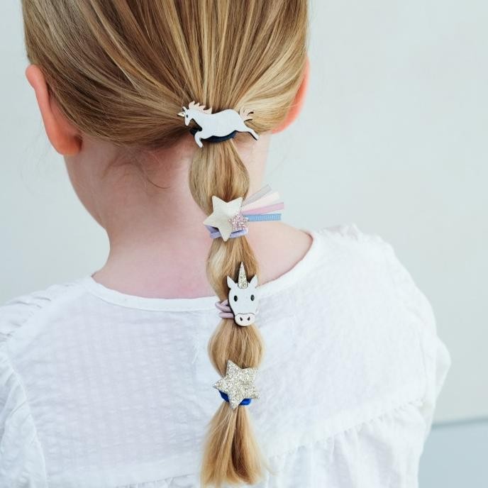 Mimi & Lula Unicorn Ponies | Ikat Rambut Anak Perempuan | Aksesoris Rambut LM99