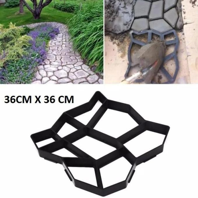 Cetakan Paving Block DIY Cetakan Jalan dan Taman Mudah Praktis Bangunan Taman yang Dapat Digunakan B
