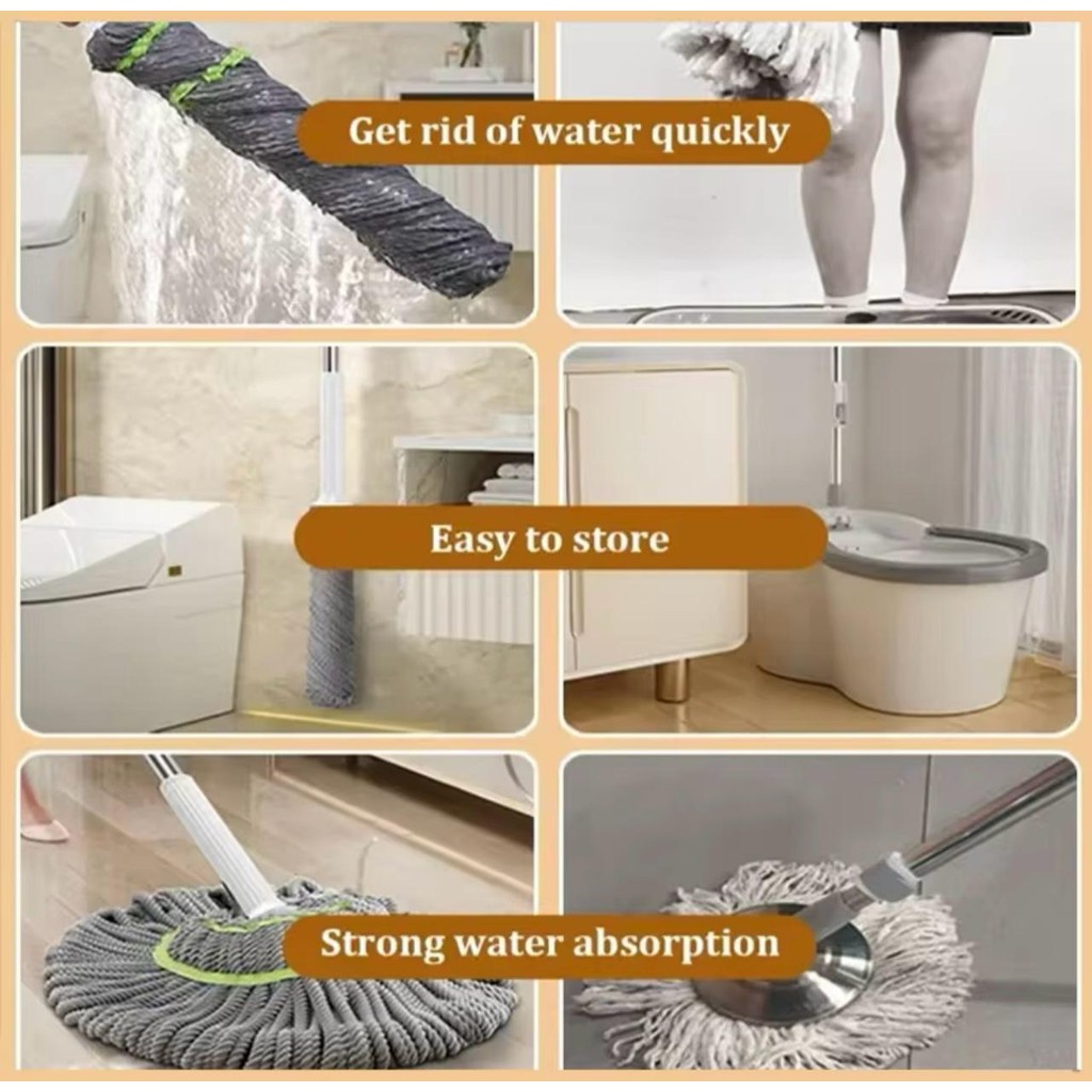 Alat Pel Kain Lantai Peras Otomatis Alat Pel Pembersih Lantai Peras Otomatis Serbaguna