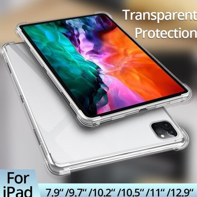 BRG BARU Soft Case Silikon Apple Ipad Air 4 & Ipad 8th 2020 Bening transparant