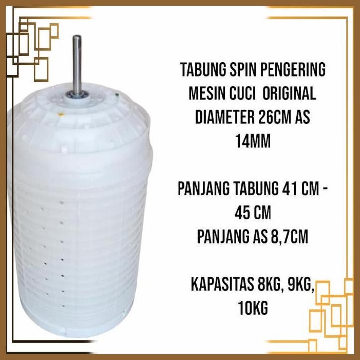[ASM] TABUNG PENGERING MESIN CUCI SANKEN TW 927HGY 2 TABUNG - 8 KG