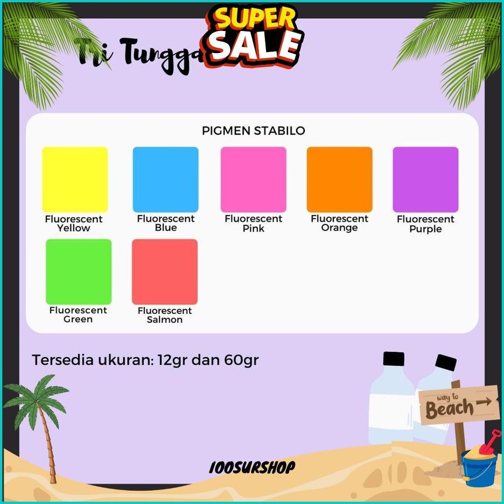 

Pigmen 60Gr Besar Pewarna Cat Tembok Sablon Clay Semen Slime Squishy Basis Air Pigment Pewarna Pigment Color Colour Bundle Slime Waterbased Tie Dye Pigment Drawing Warna Warni Air Cair Cairan Liquid Paint Kerajinan Prakarya Crafting Shopping Arena Malang