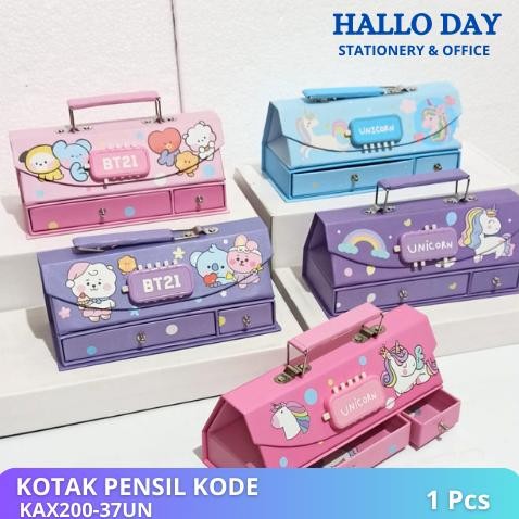 

SPECIAL HD Kotak Pensil Karton+Kode Kunci/Tempat Pensil/ Pensil Case Code Pin ol-133