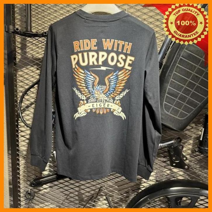 [otd] eiger kaos lengan panjang pria ride live ls t-shirt 2.0