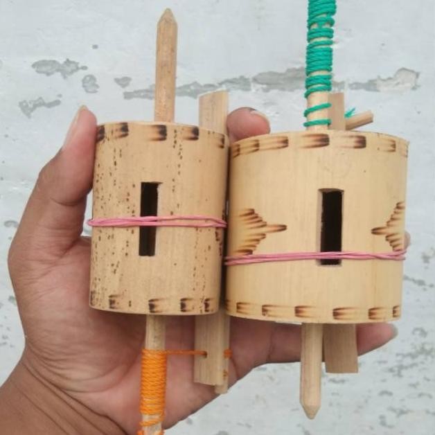 Sale Gasing Bambu Mainan Tradisional Anak / Mainan Jadul Gasing Kayu