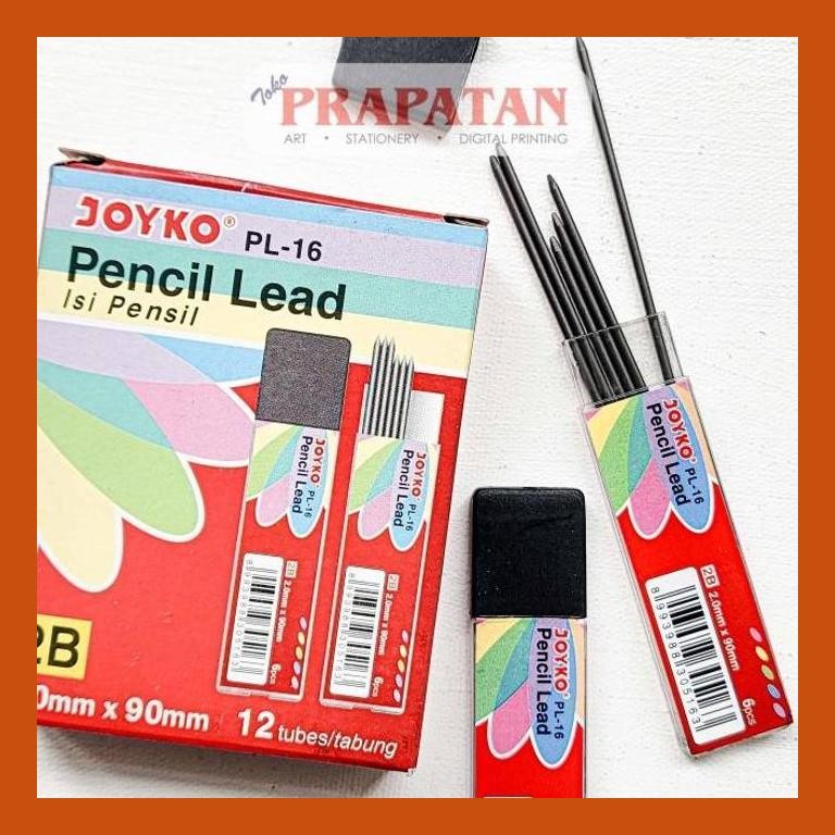 

[ PERALATAN LUKIS / GAMBAR ] JOYKO MECHANICAL PENCIL LEAD REFILL 2.00 2B | ISI PENSIL MEKANIK SIAP KIRIM