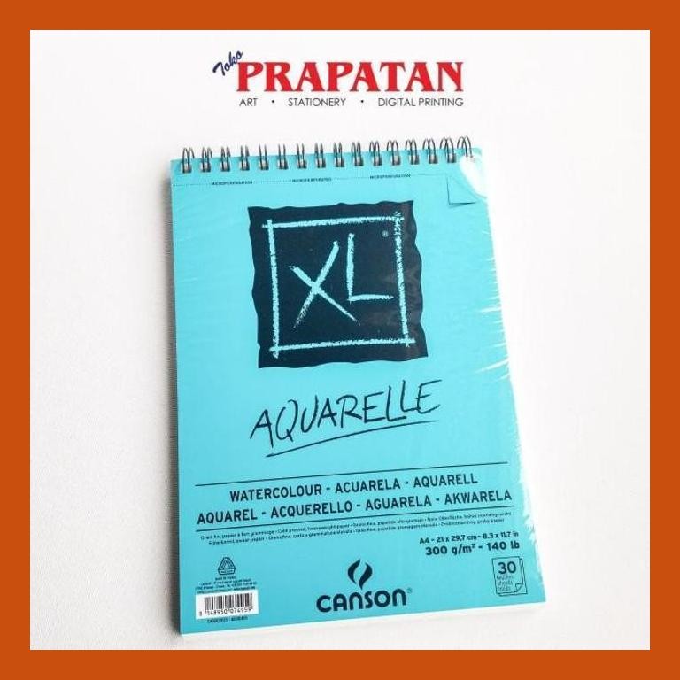 

[ PERALATAN LUKIS / GAMBAR ] CANSON XL AQUARELLE A4 (WATERCOLOUR PAD) COD