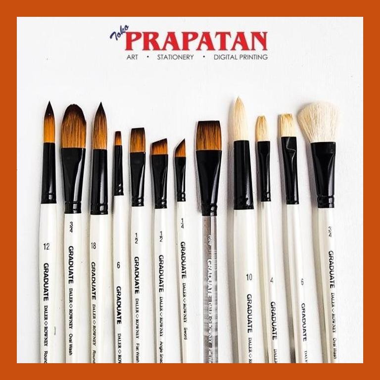 

[ PERALATAN LUKIS / GAMBAR ] KUAS DALER ROWNEY GRADUATE BRISTLE PAINT BRUSH LONG HANDLE SIAP KIRIM