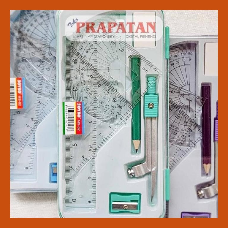 

[ PERALATAN LUKIS / GAMBAR ] JOYKO MATHEMATICAL SET MS-82 | JANGKA GOOD QUALITY