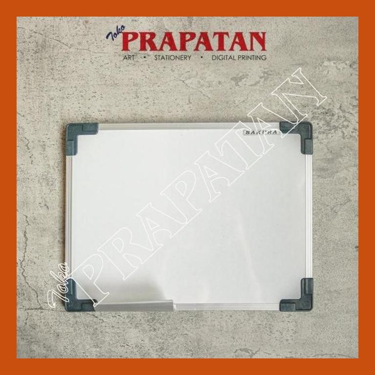 

[ PERALATAN LUKIS / GAMBAR ] PAPAN TULIS WHITEBOARD MAGNETIC SAKURA 30X40CM COD