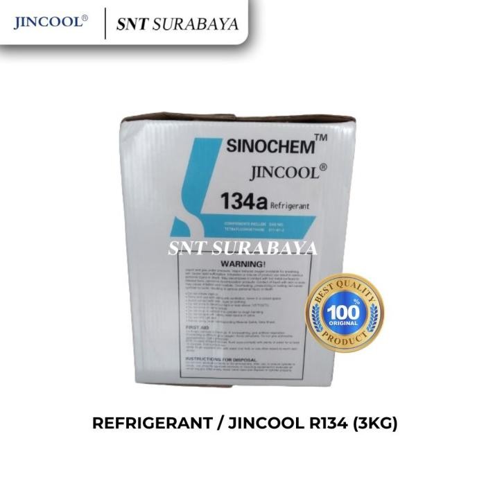 Freon Ac R134A 3Kg - Freon Jincool R134A - Freon Ac 3Kg R134 Original Dan Terpercaya