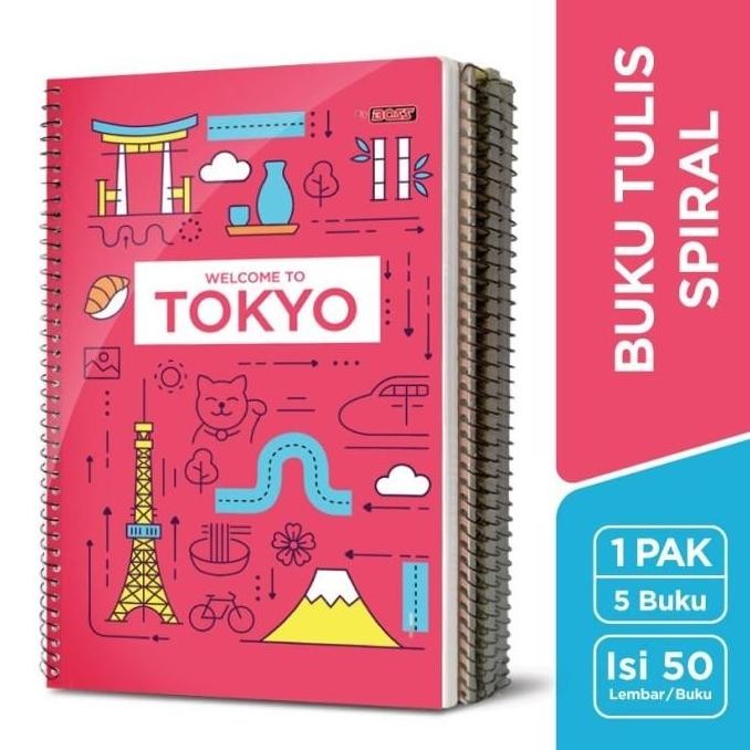 

BigBoss Buku Tulis Spiral B5 50 Lembar - BBO Spiral 50 B5