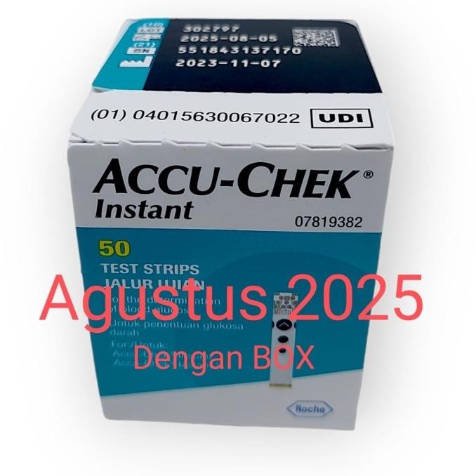 Strip Accuchek Accu Chek Check Instant Strip Tes Gula Darah Isi 50