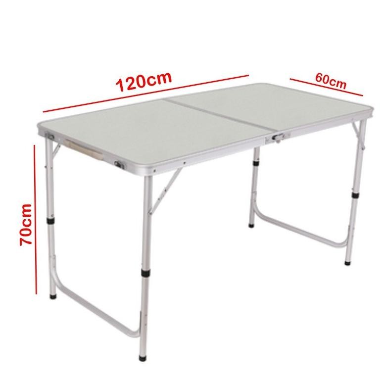 Meja Lipat Koper HPL Serbaguna  Meja Lipat Portable