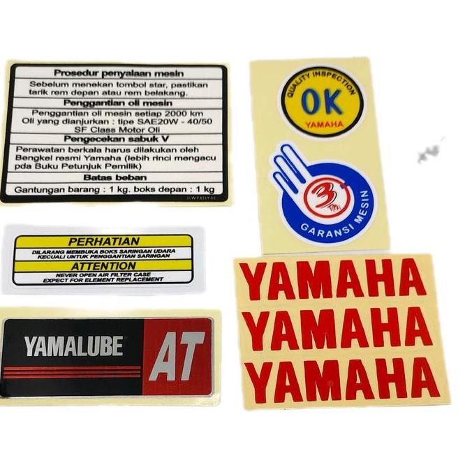 

Stiker Perhatian Detail Motor Yamaha Mio Sporty Full Set - Putih, Hitam, Silver, dan Merah - Paper, Stationery