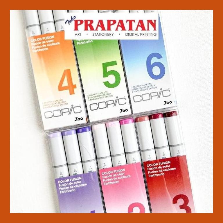 

[ PERALATAN LUKIS / GAMBAR ] COPIC SKETCH MARKERS TOO SET 3PCSCOLOR FUSION GOOD QUALITY
