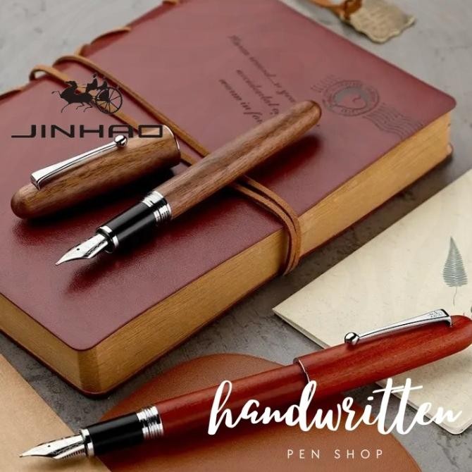 

NEW JINHAO Typ 9026 Solid Wood Cartridge & Converter Fountain Pen / Pena JINHAO 9026
