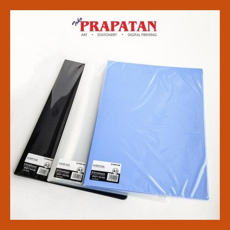 

[ PERALATAN LUKIS / GAMBAR ] CLEAR HOLDER / DISPLAY BOOK / CLEAR FILE KING JIM A3 - 20 POCKETS PACKING AMAN