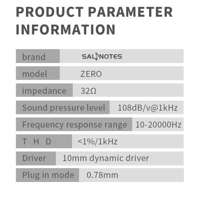 Promo 7Hz Salnotes Zero In Ear Monitor Earphone Alt Tanchjim Zero Tanya Chu