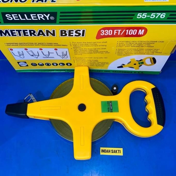 TERMURAH - METERAN PLAT TANCAP 100 METER SELLERY METERAN BESI ROL 100M