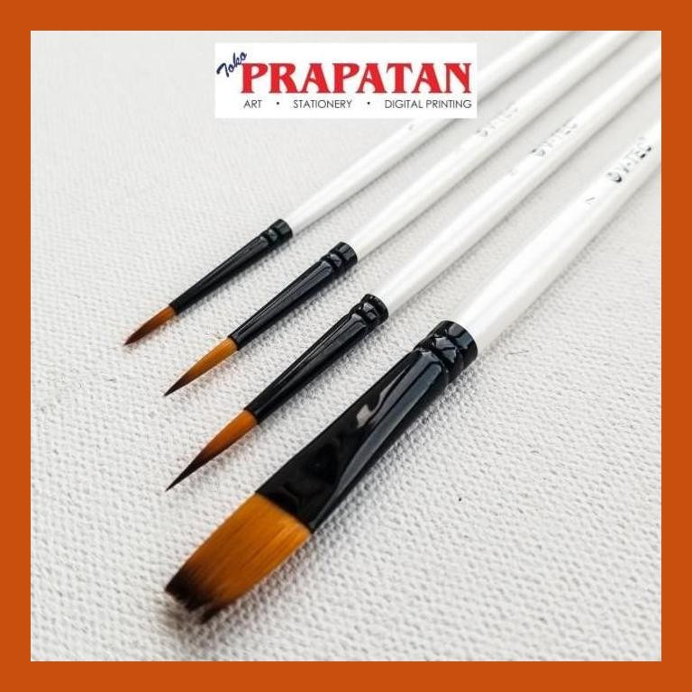 

[ PERALATAN LUKIS / GAMBAR ] KUAS LUKIS V-TEC SET 4 PCS A0286/4 / V-TEC PAINT BRUSH GOOD QUALITY